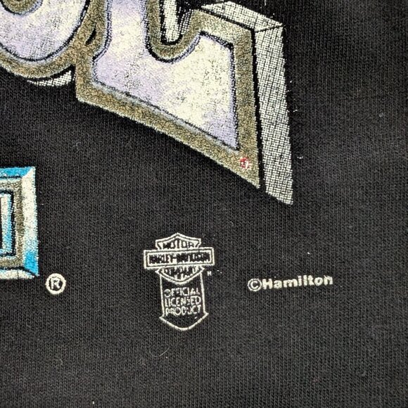 Vintage Harley Davidson Cycle World Toronto Iron Horse Single Stitch Long Sleeve - Picture 2 of 5